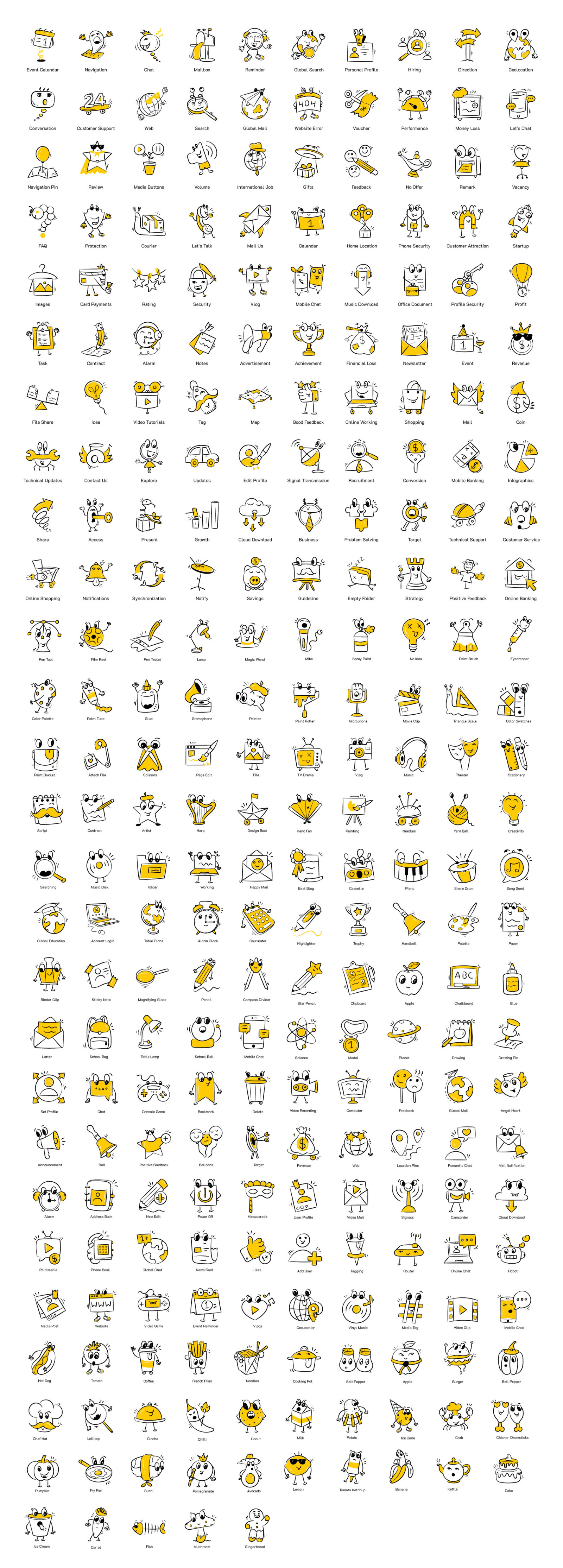 Hand Drawn Icons Hand Drawn Icons