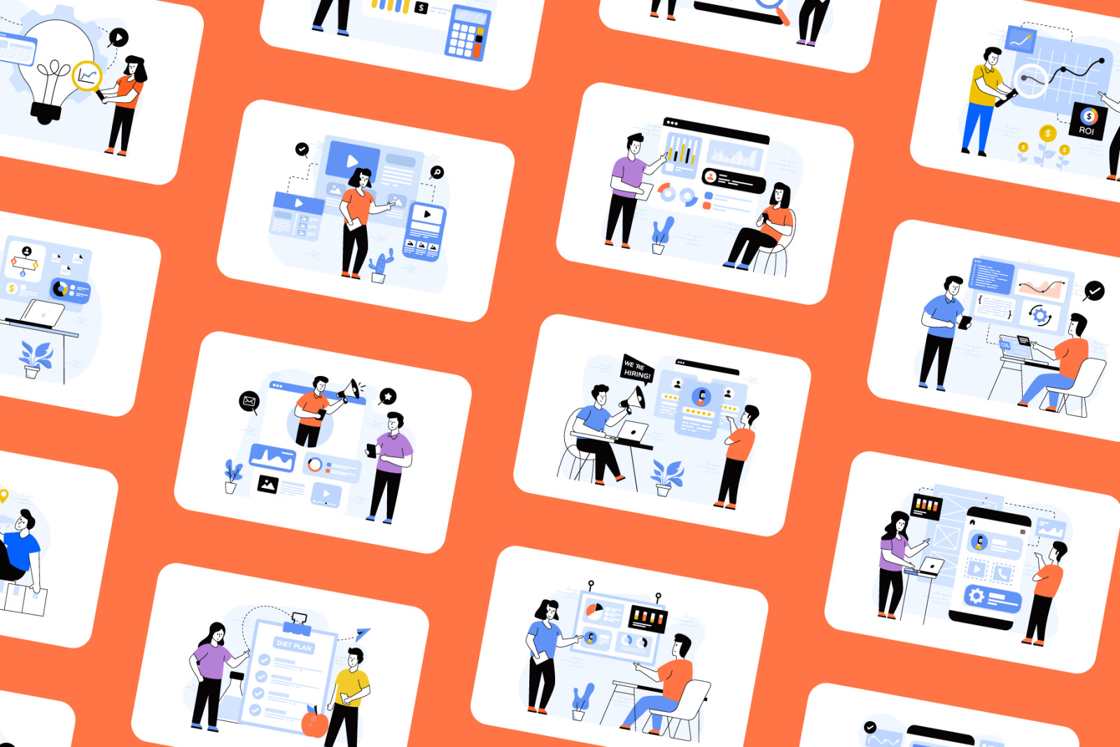 Flat Web Illustrations Flat Web Illustrations