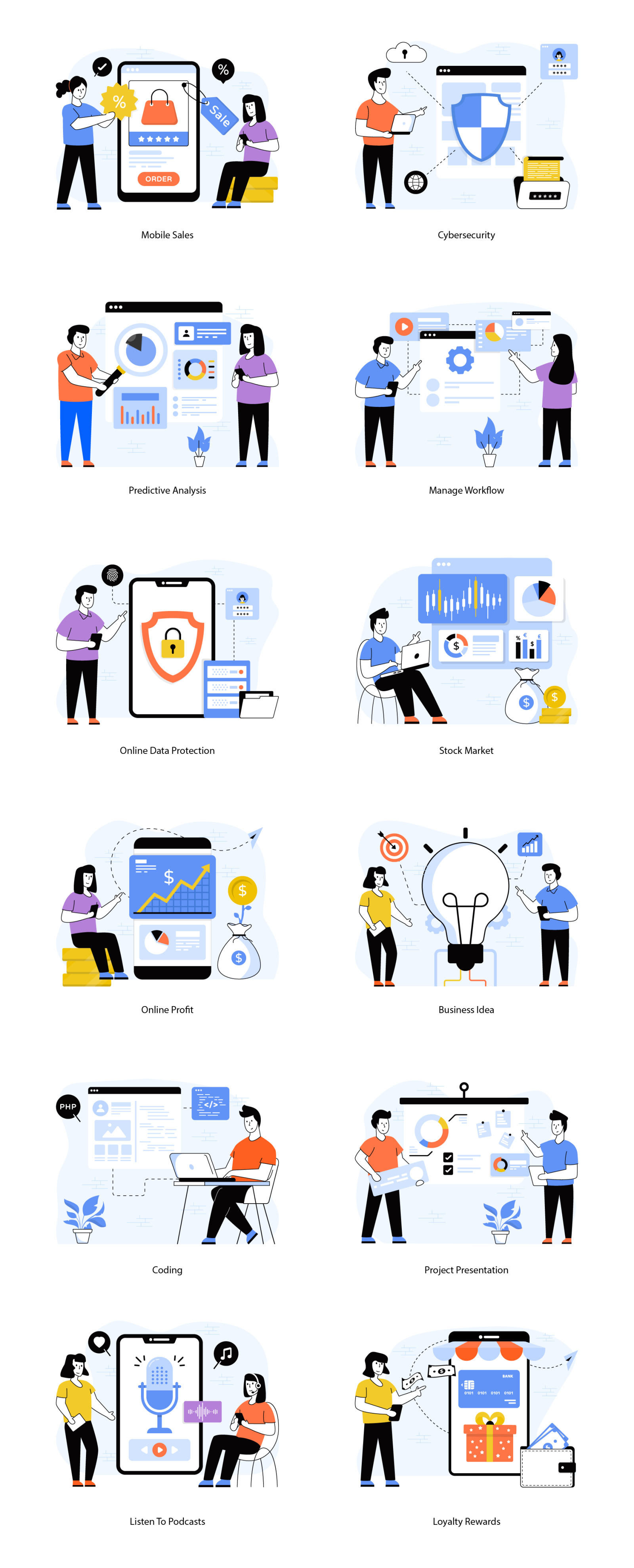 Flat Web Illustrations Flat Web Illustrations