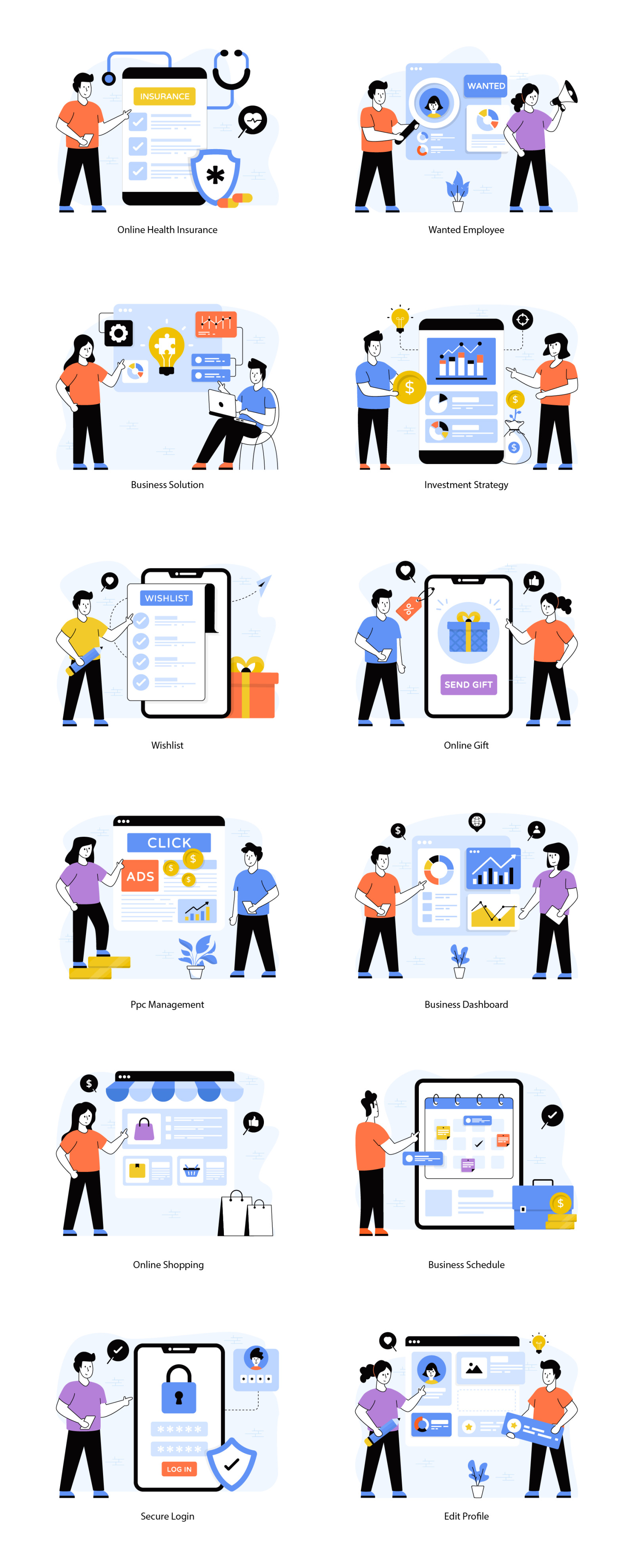 Flat Web Illustrations Flat Web Illustrations