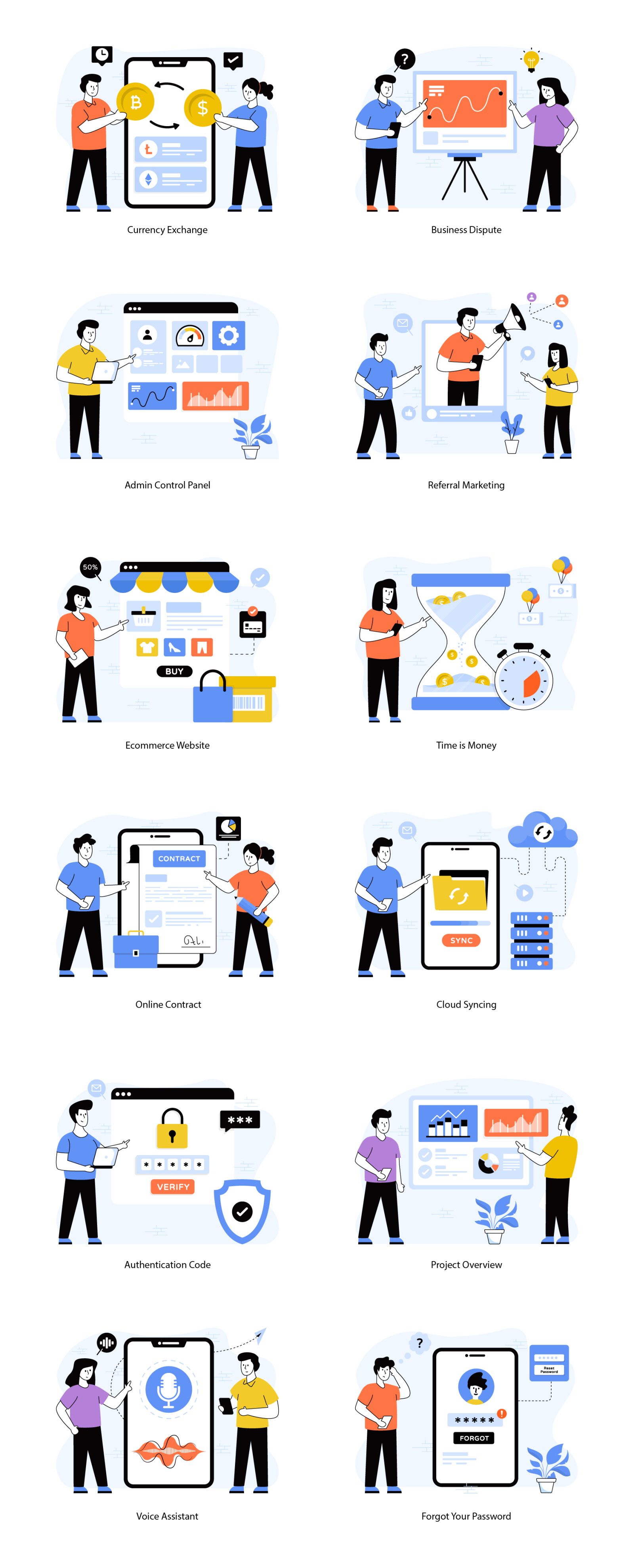 Flat Web Illustrations