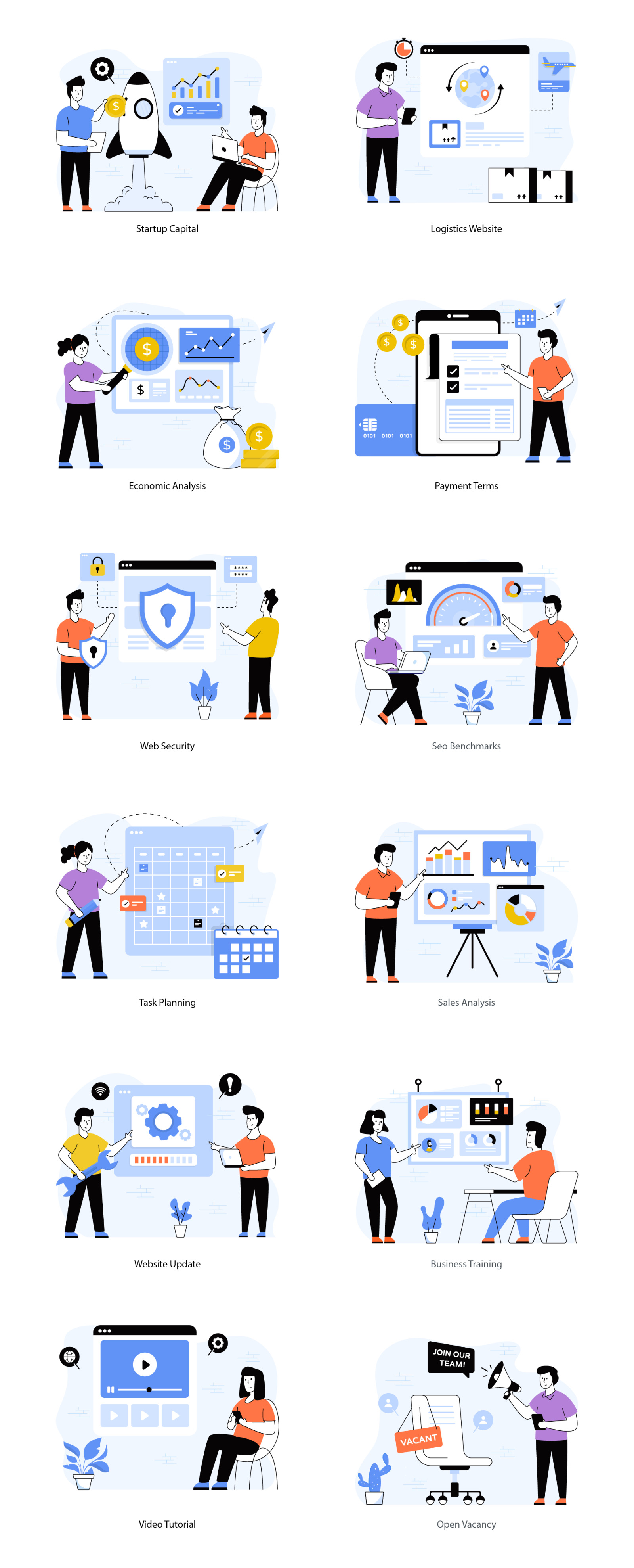Flat Web Illustrations Flat Web Illustrations