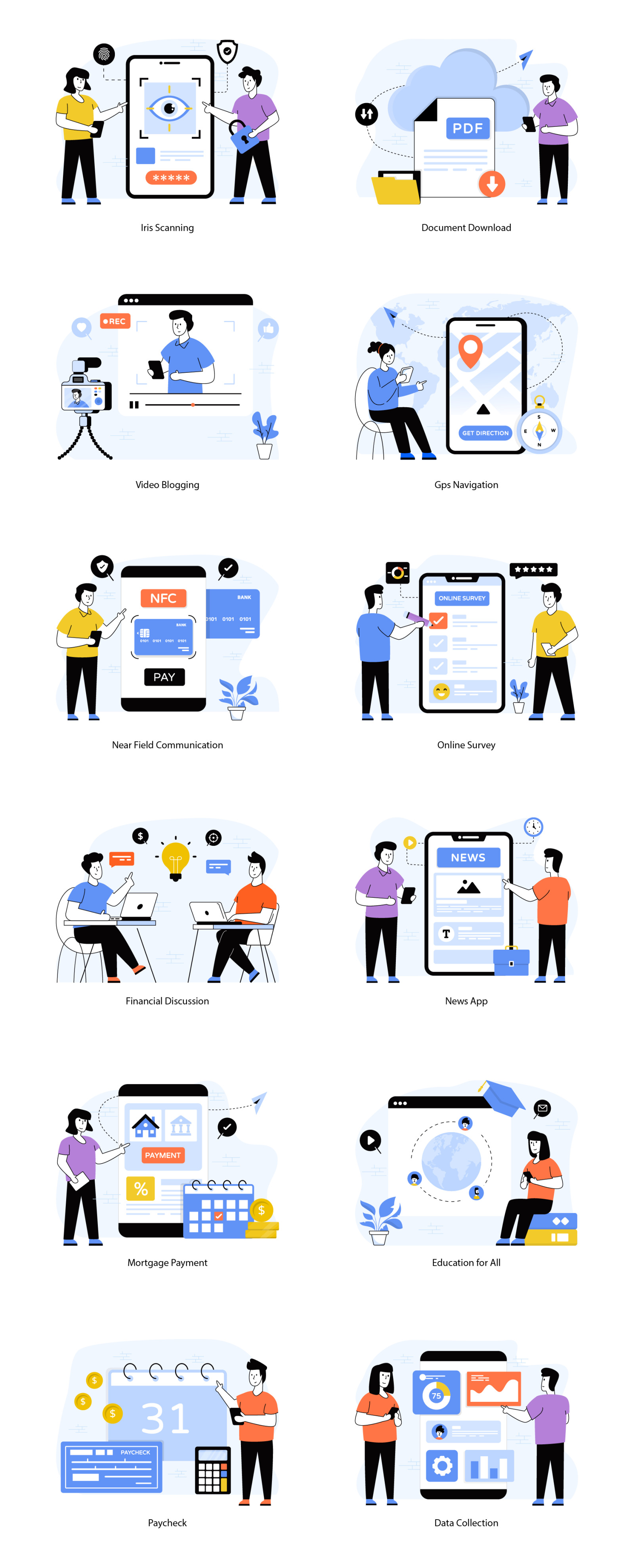 Flat Web Illustrations