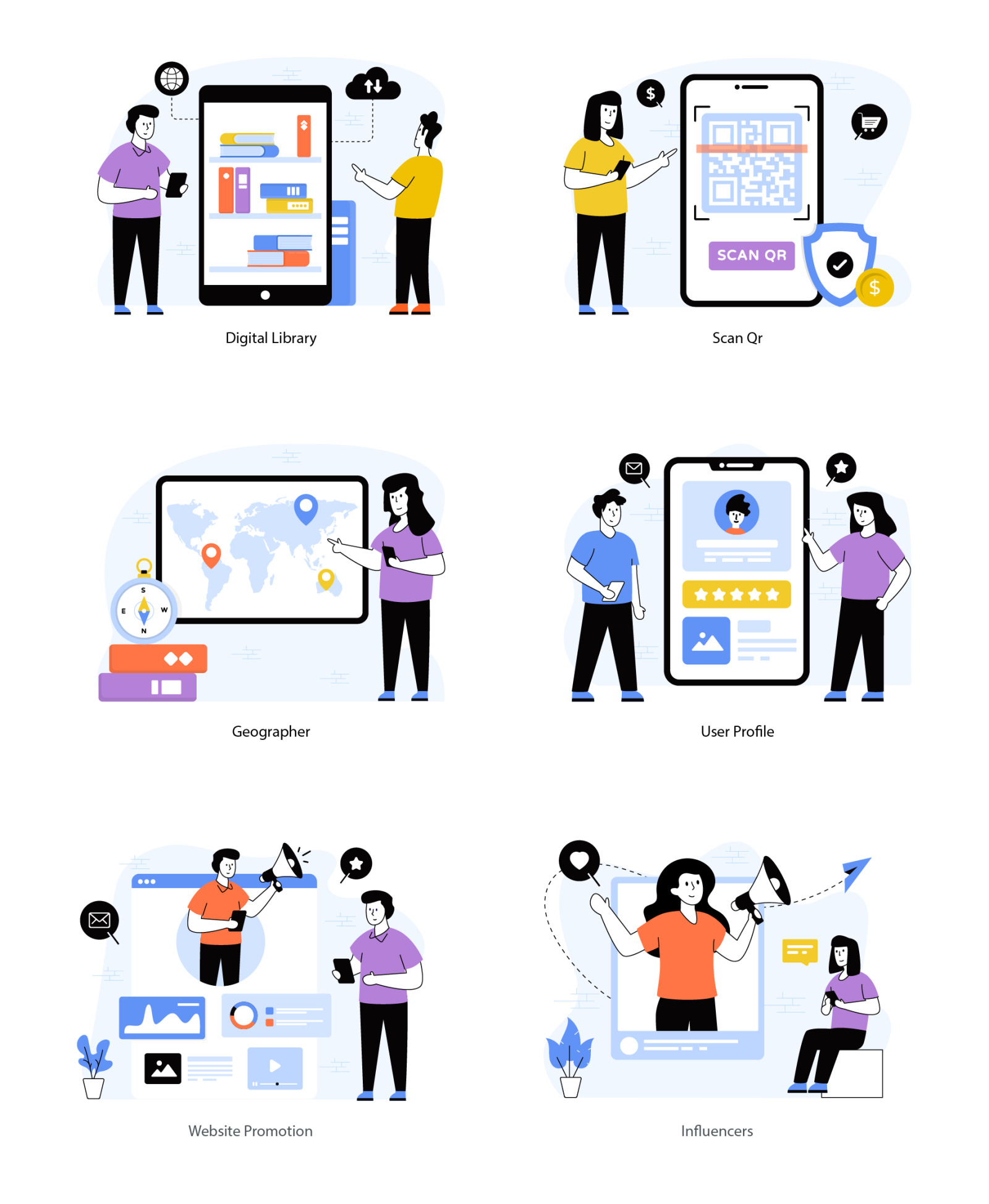 Flat Web Illustrations Flat Web Illustrations