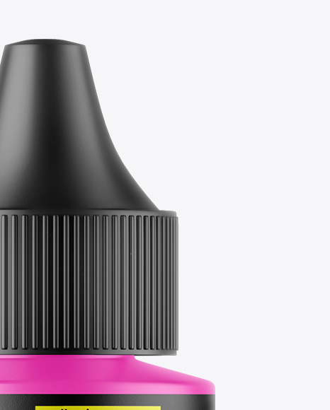 Matte Dropper Bottle Mockup