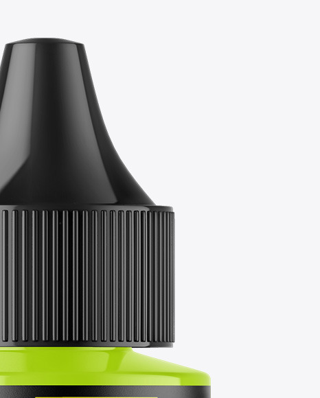 Glossy Dropper Bottle Mockup