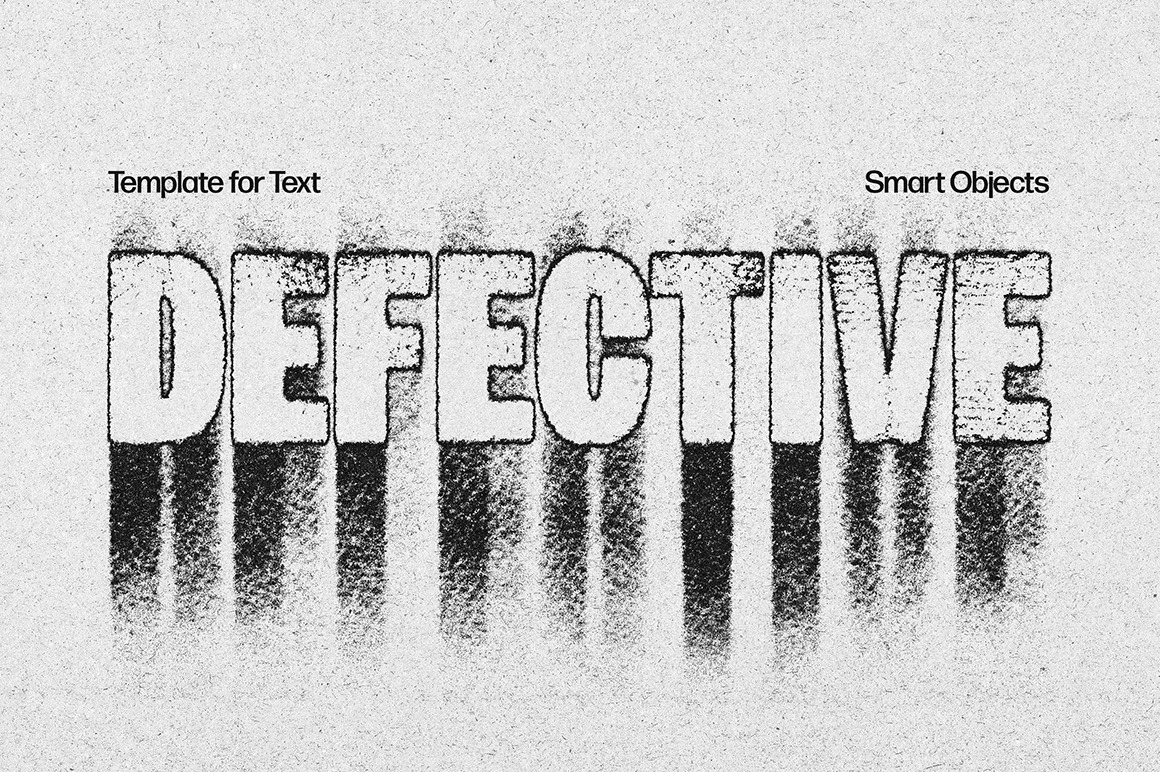 Defective Text Effect Defective Text Effect