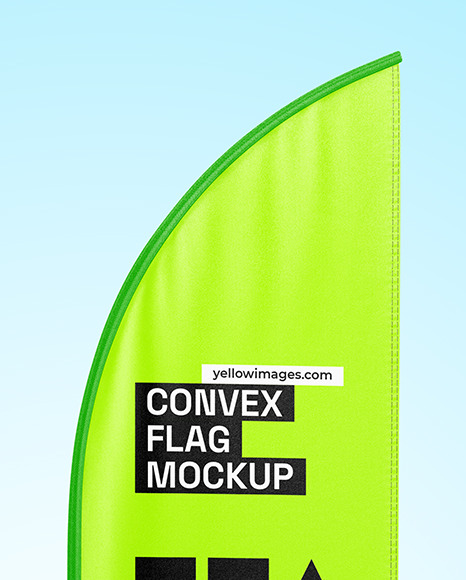 Convex Flag Mockup