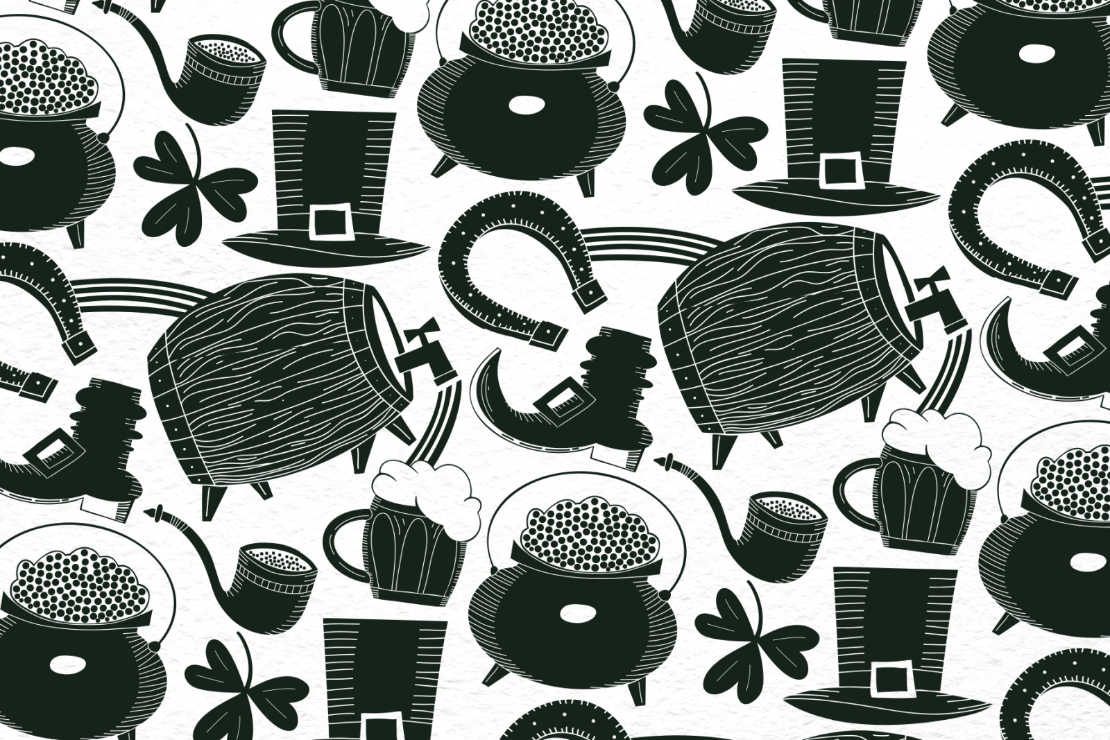 Cute Patricks Day Vector Collection Cute Patricks Day Vector Collection