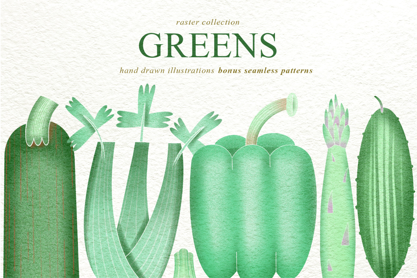 Green Vegetable Collection Green Vegetable Collection