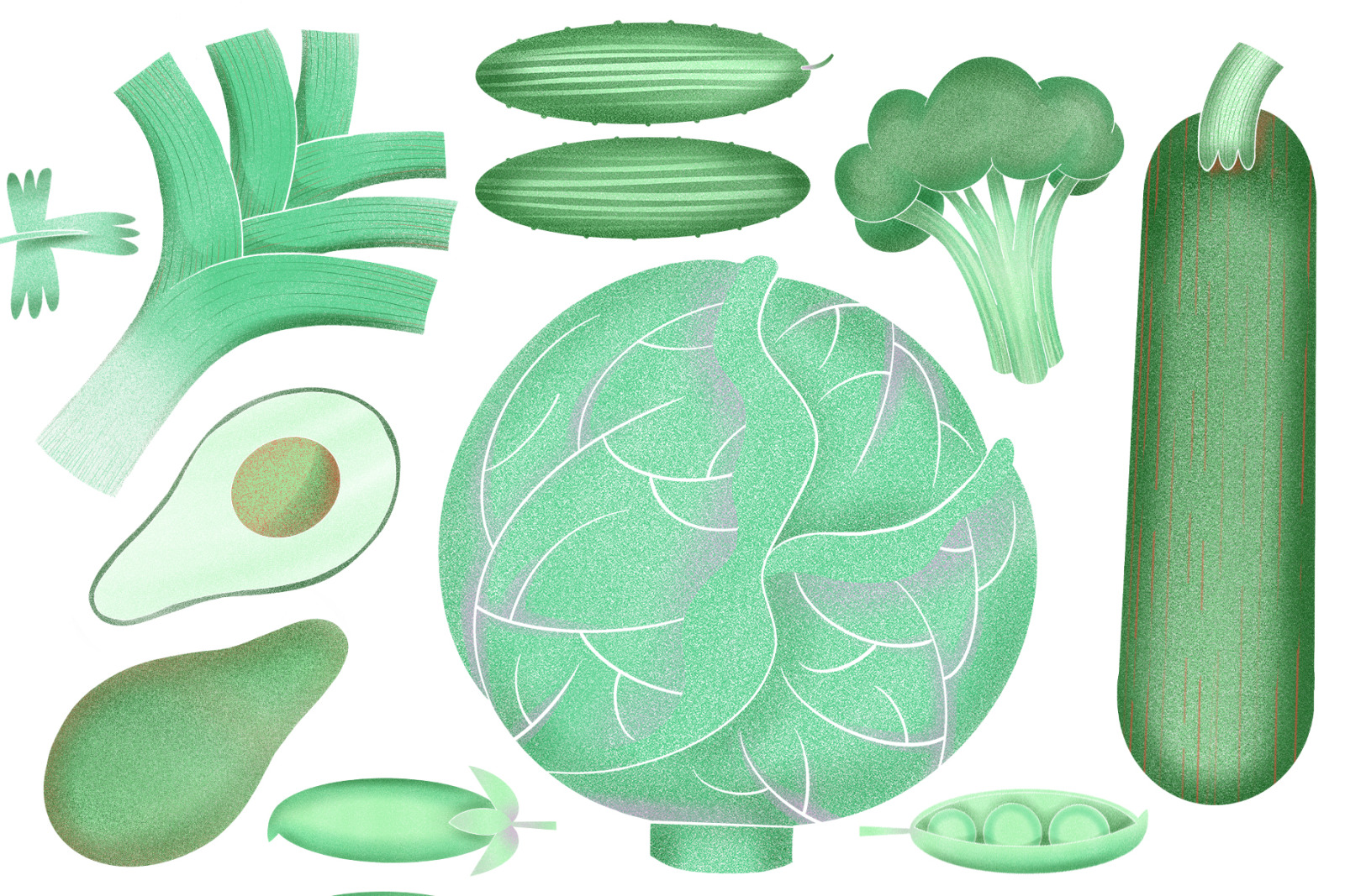Green Vegetable Collection Green Vegetable Collection