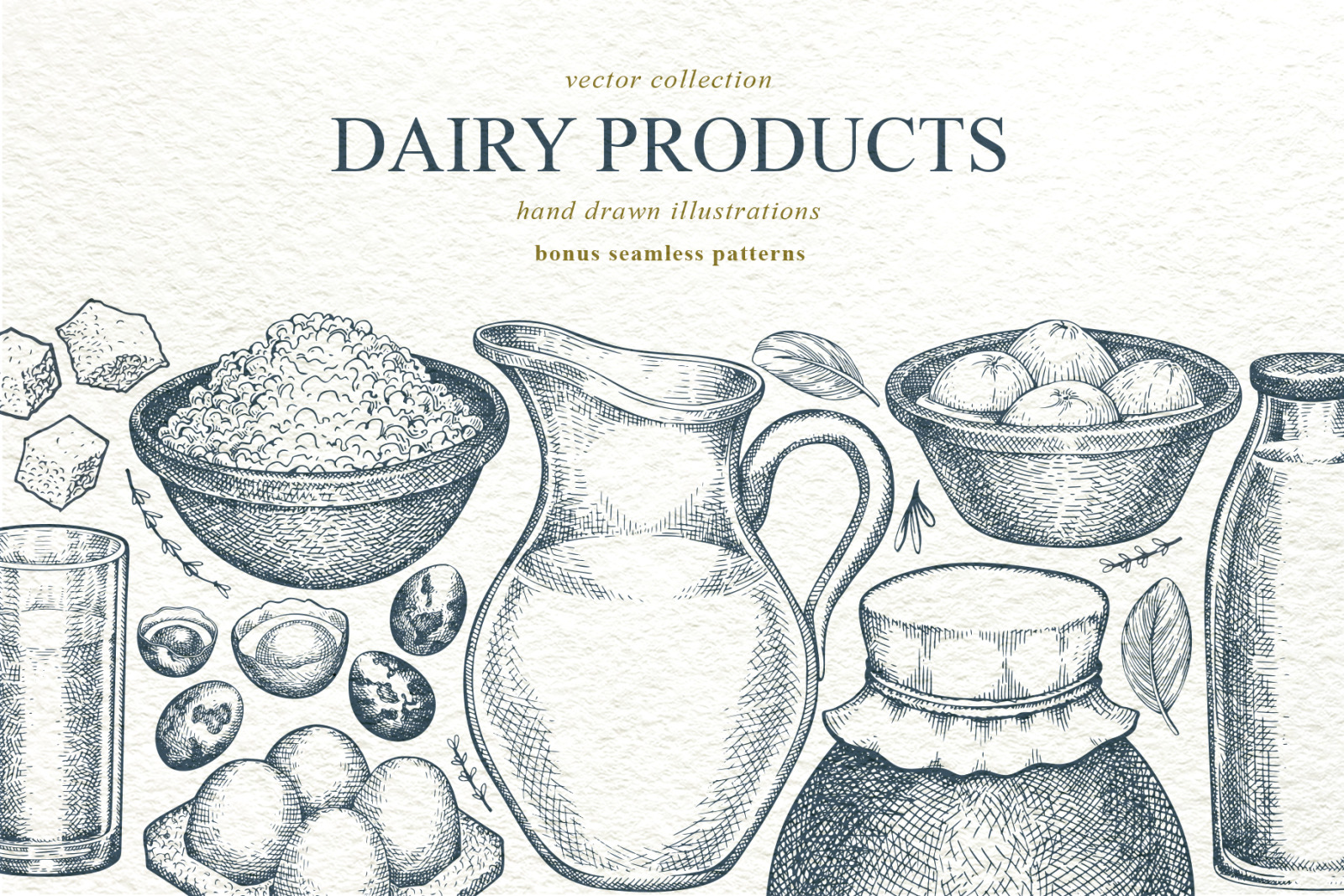 Dairy Products Vector Collection Dairy Products Vector Collection