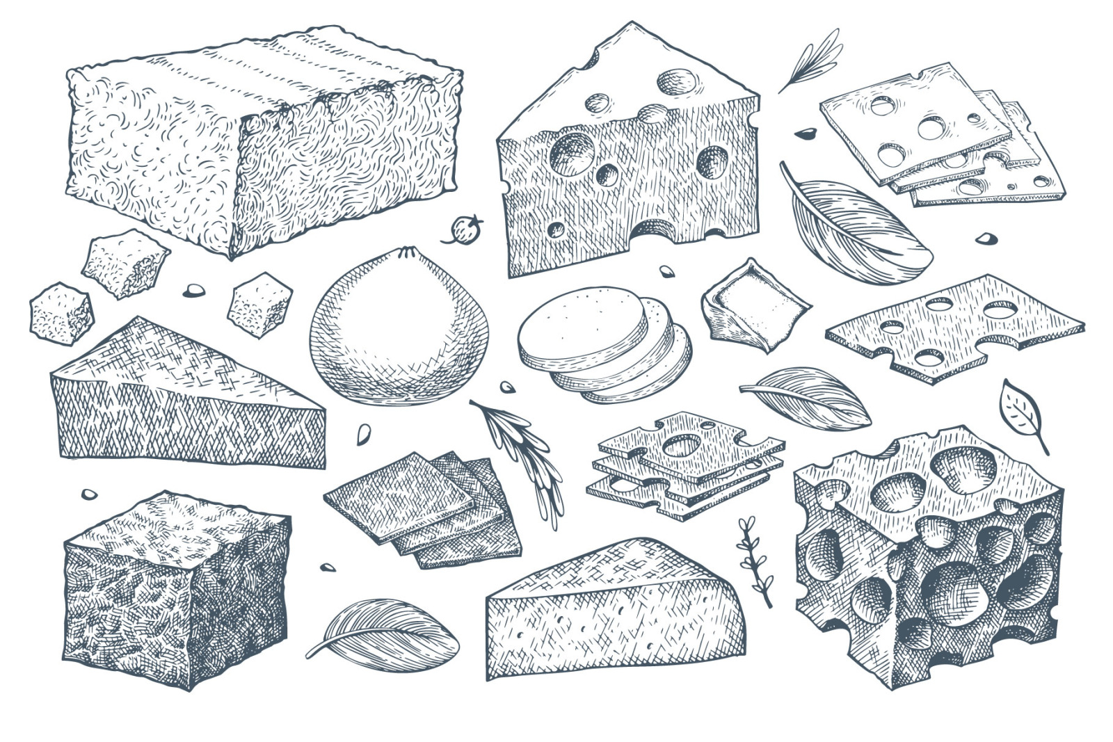 Dairy Products Vector Collection Dairy Products Vector Collection