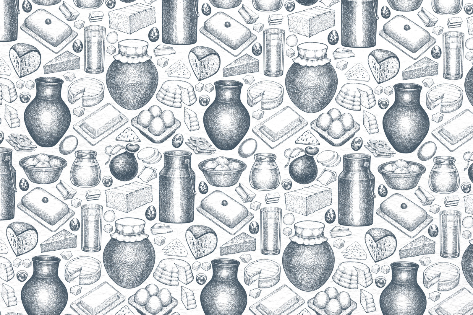 Dairy Products Vector Collection Dairy Products Vector Collection