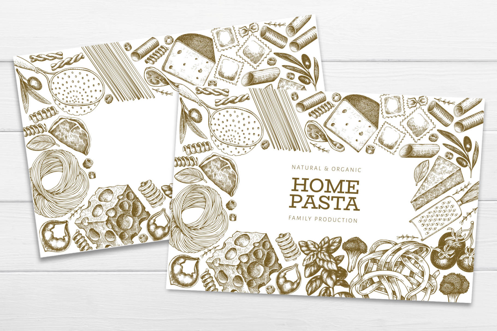 Pasta &amp; Additions Vector Collection