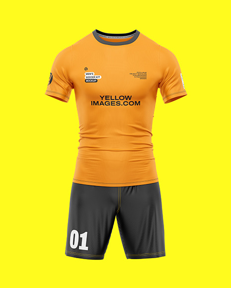 Men's Soccer Kit Mockup - Free Download Images High Quality PNG, JPG