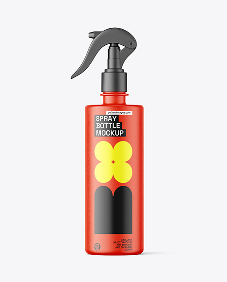 Matte Trigger Spray Bottle Mockup