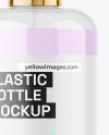 Clear Plastic Pump Bottle Mockup