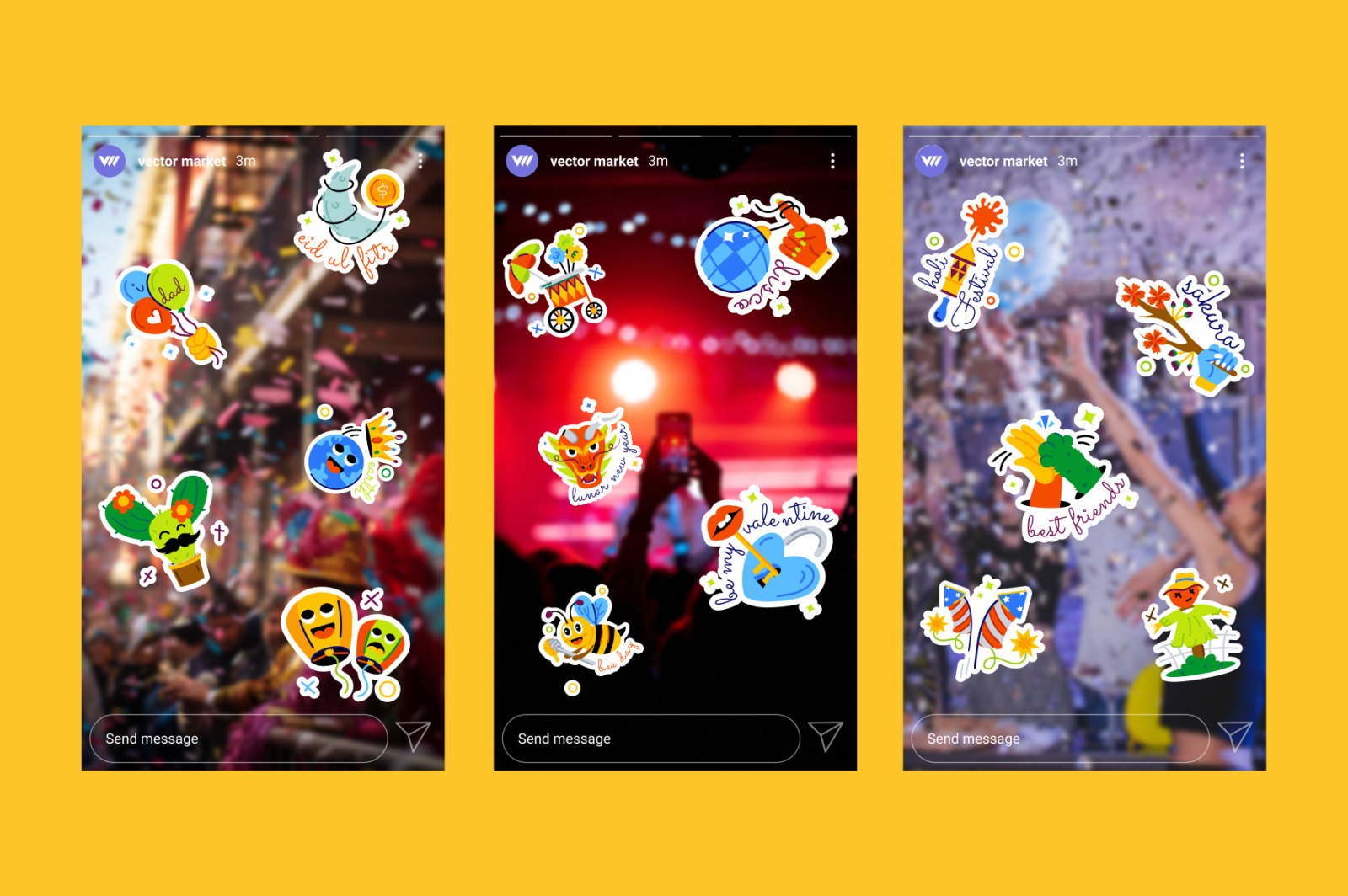 Animated Festival Stickers Animated Festival Stickers