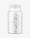 Frosted Pills Bottle Mockup