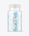 Frosted Pills Bottle Mockup