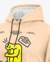 Men's Hoodie Mockup - Half Side View