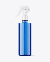 Blue Trigger Spray Bottle Mockup