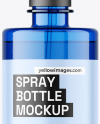 Blue Trigger Spray Bottle Mockup