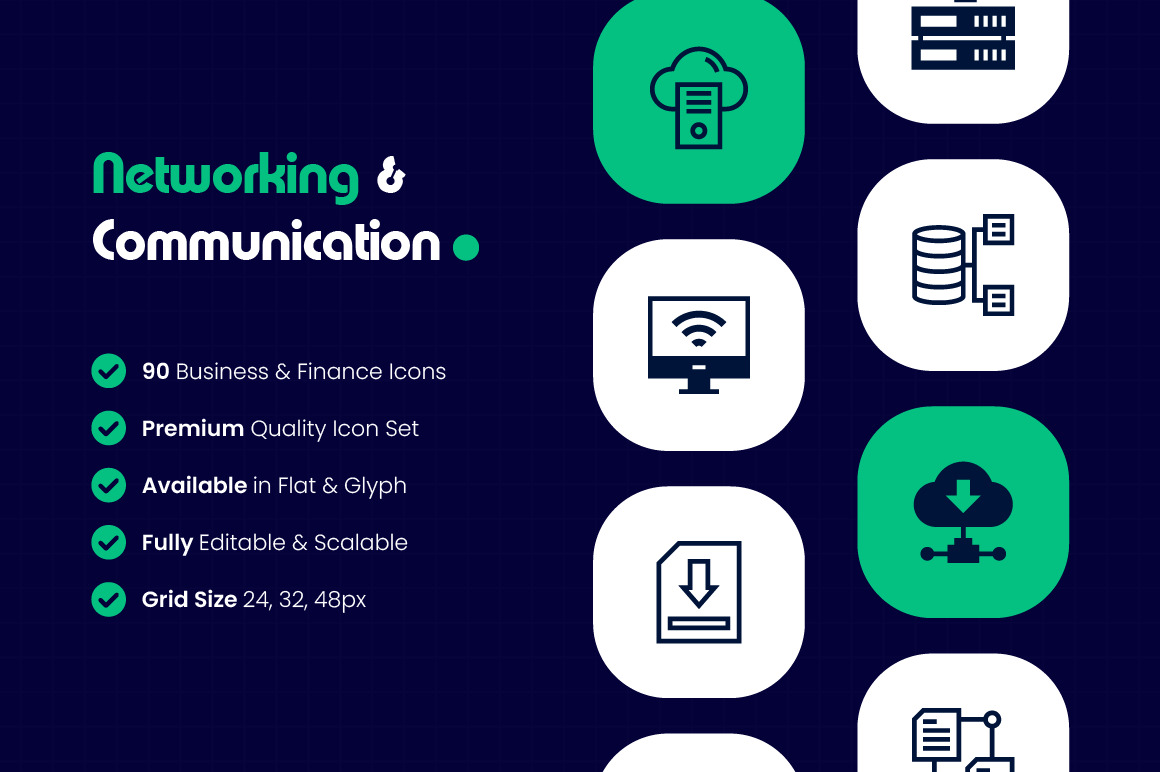 Network and Communication Icons