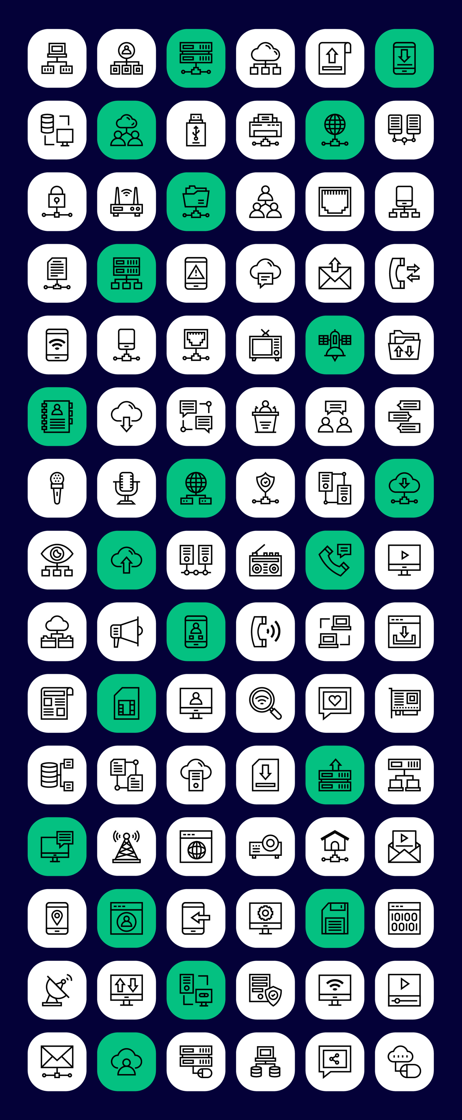 Network and Communication Icons