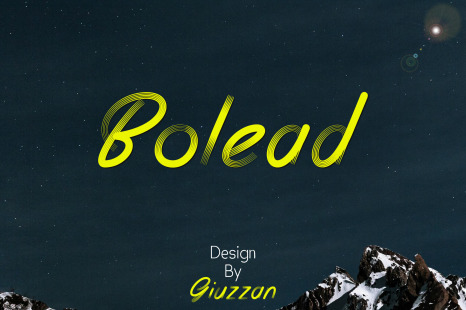 Bolead Font - Display poster