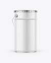 Glossy Paint Bucket Mockup