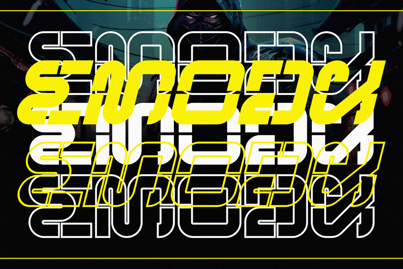 NCL Megrabs Mecha - Bold Modern Futuristic Font