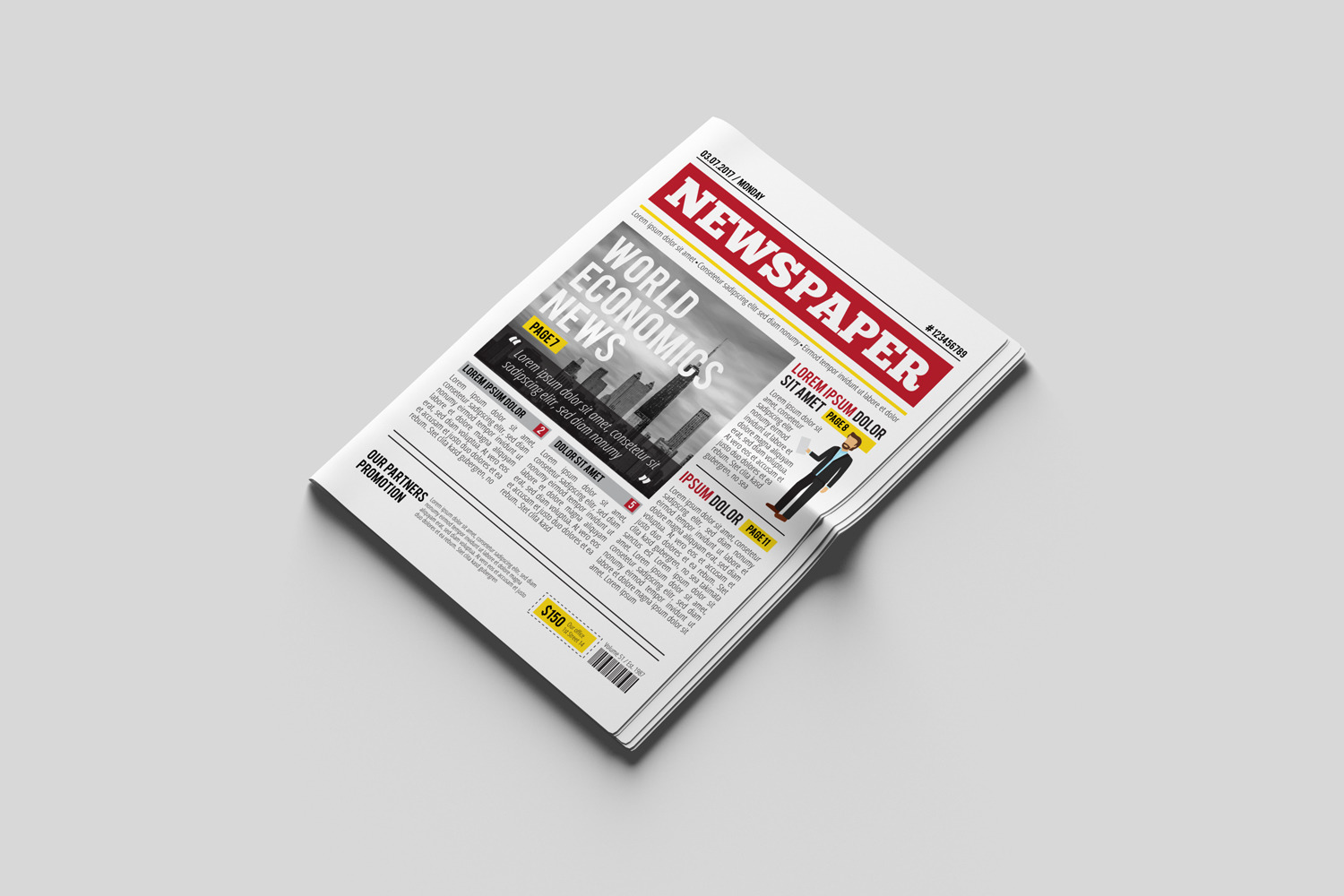 Newspaper Mockups Newspaper Mockups