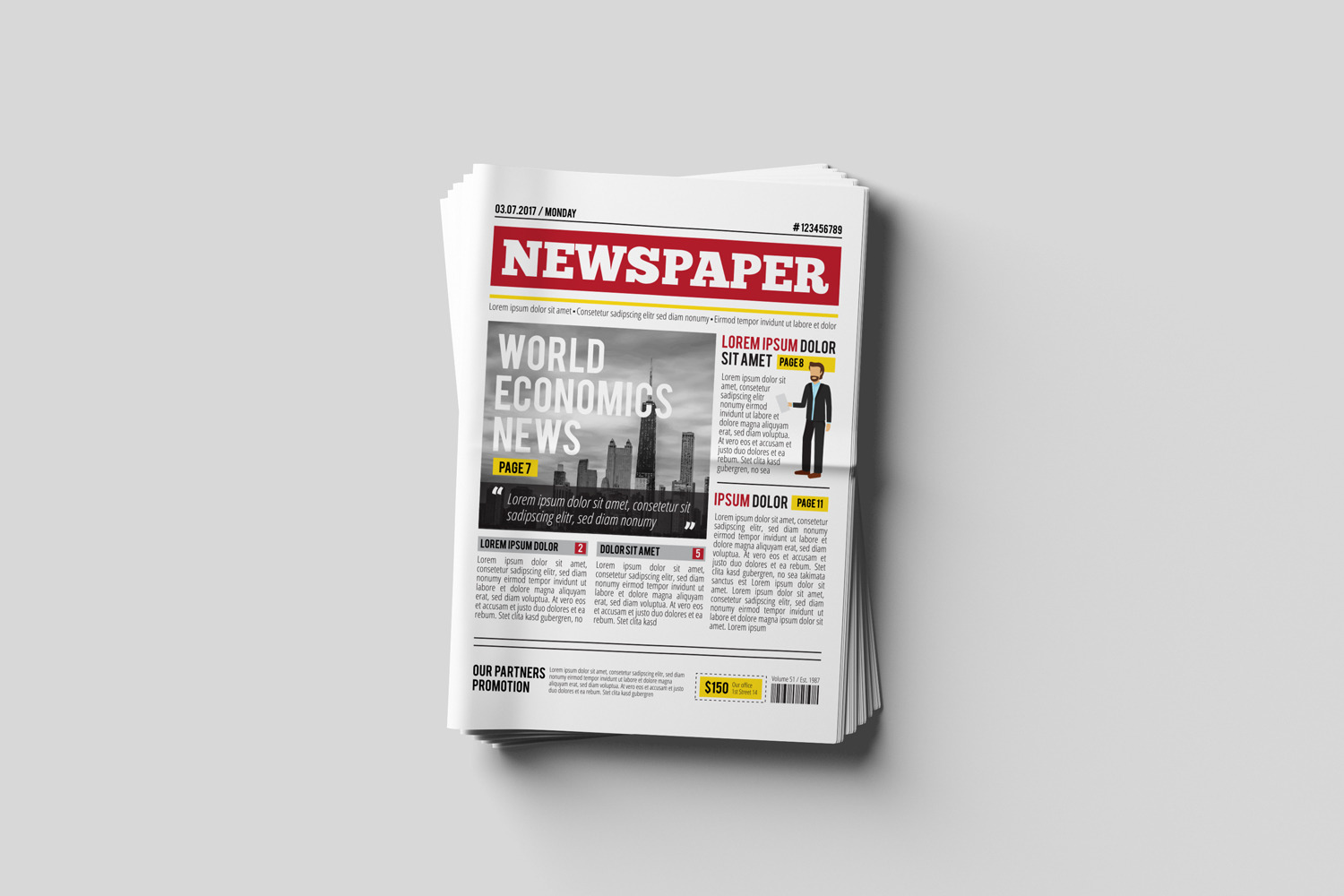 Newspaper Mockups Newspaper Mockups