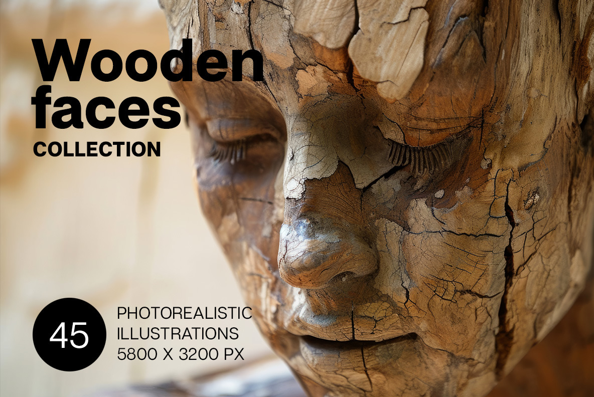 Wooden faces Wooden faces