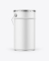 Matte Paint Bucket Mockup