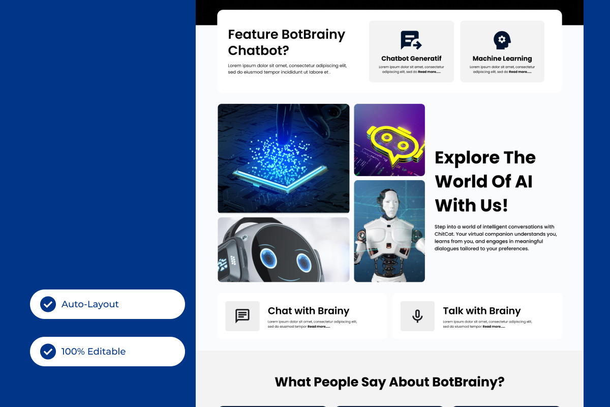 BotBrainy - AI Chatbot Landing Page V2