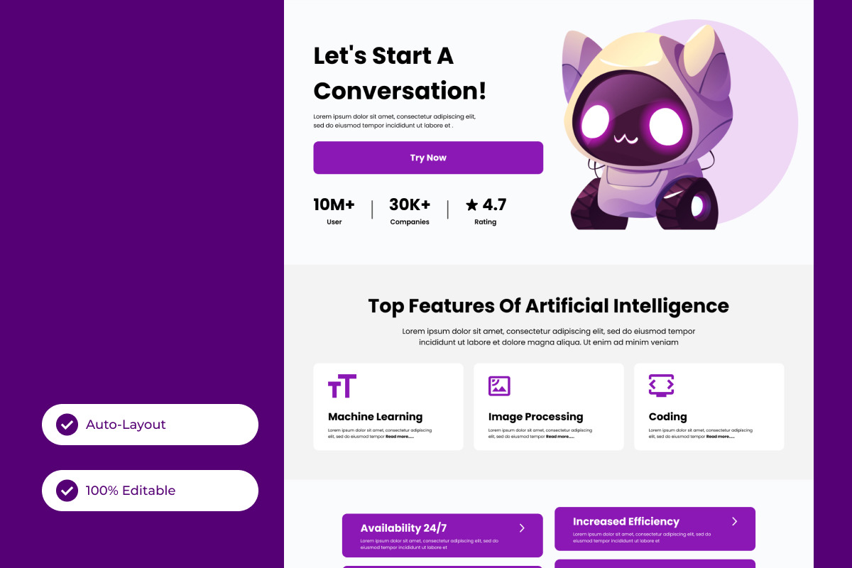 BotBrainy - AI Chatbot Landing Page V1