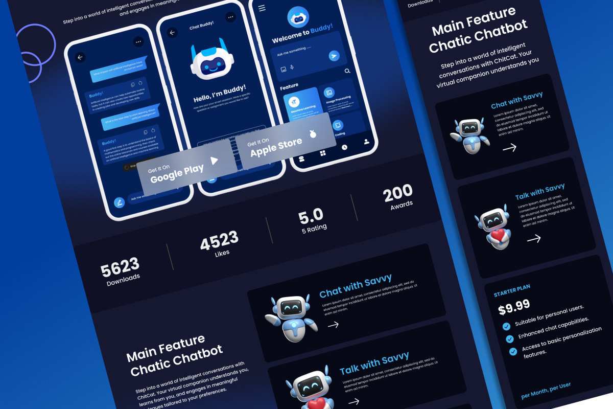 Chatic - AI Chatbot Landing Page V2 Chatic - AI Chatbot Landing Page V2