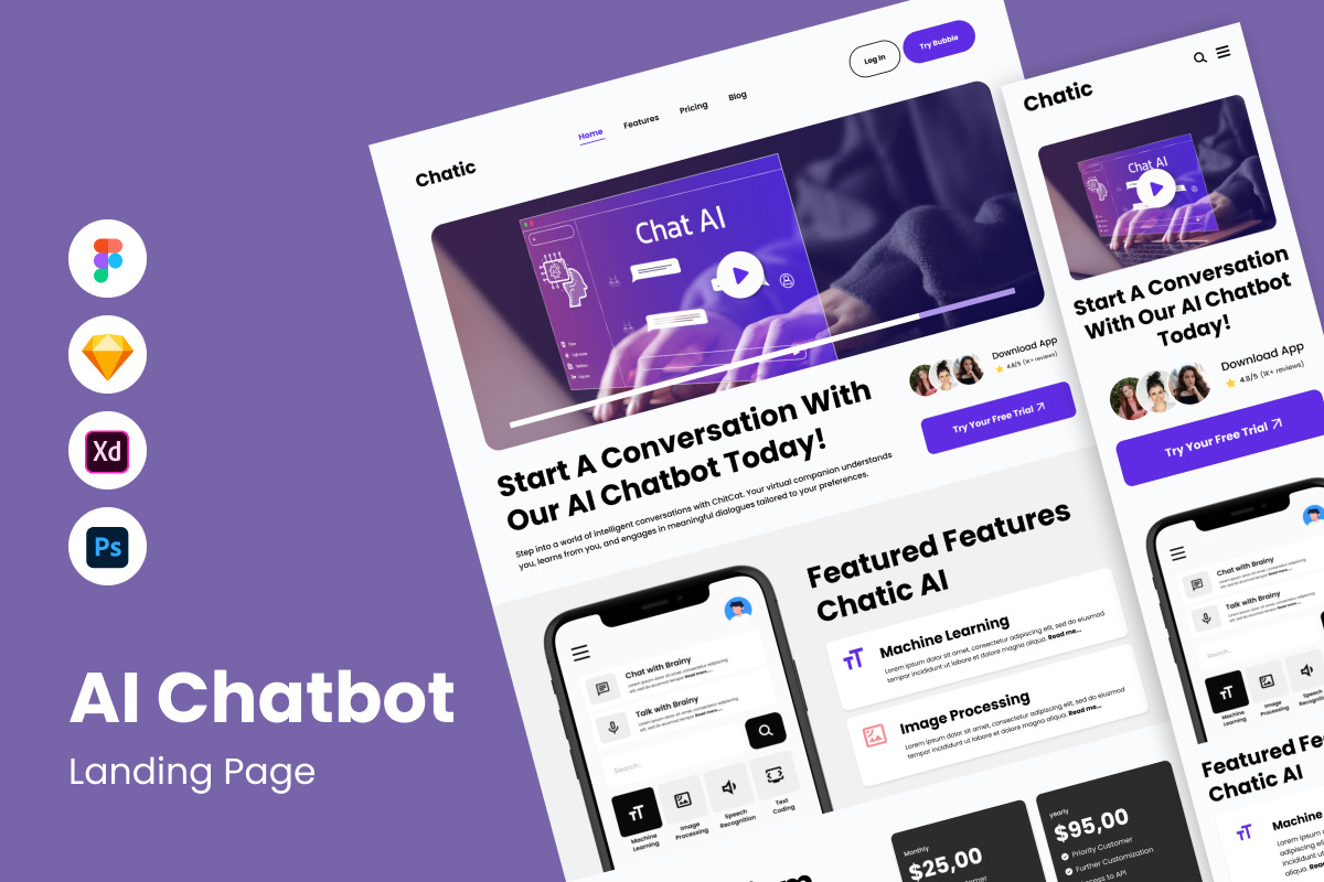 ChatChatic - AI Chatbot Landing Page