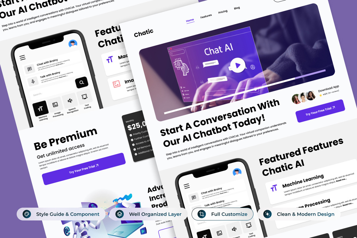 ChatChatic - AI Chatbot Landing Page