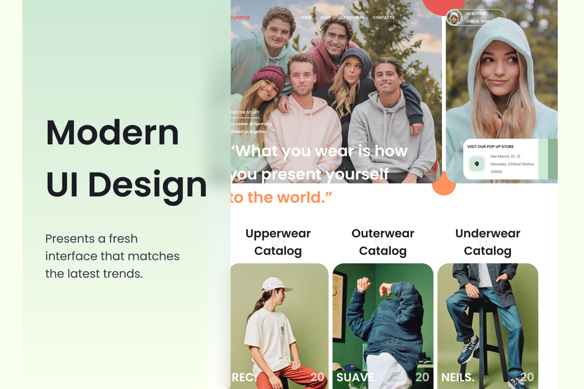 Gunma - Fashion Store Landing Page V1 Gunma - Fashion Store Landing Page V1