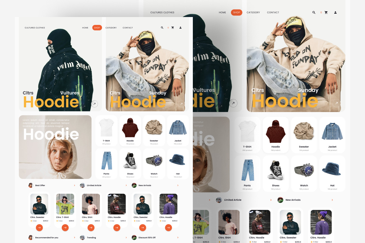 Cultures - Fashion Store Landing Page V2