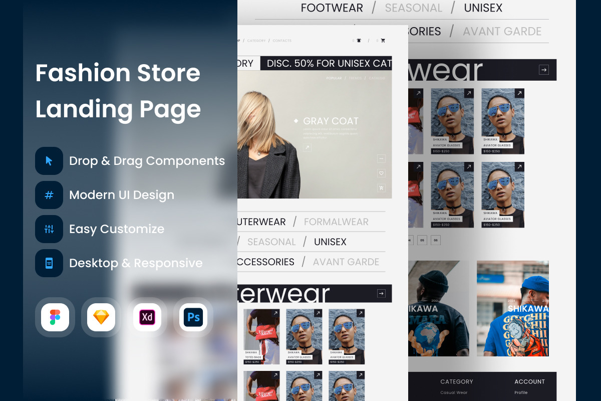Shikawa - Fashion Store Landing Page V2 Shikawa - Fashion Store Landing Page V2