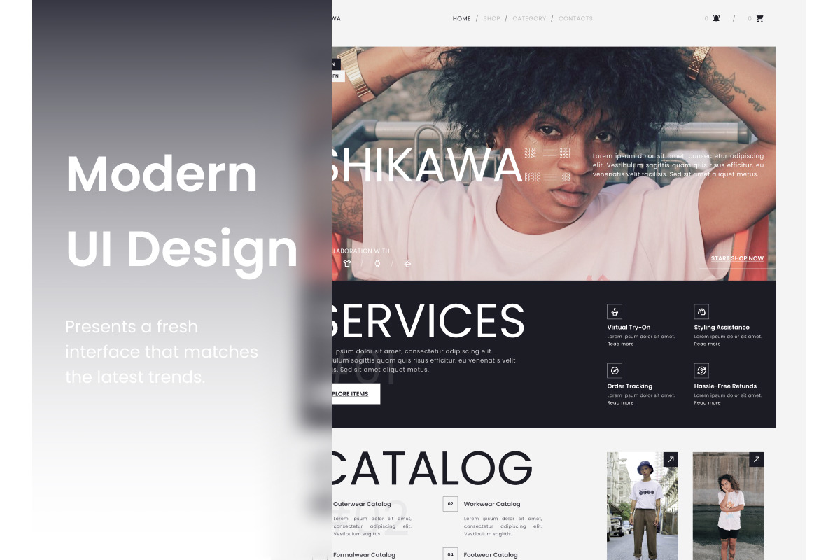 Shikawa - Fashion Store Landing Page V1