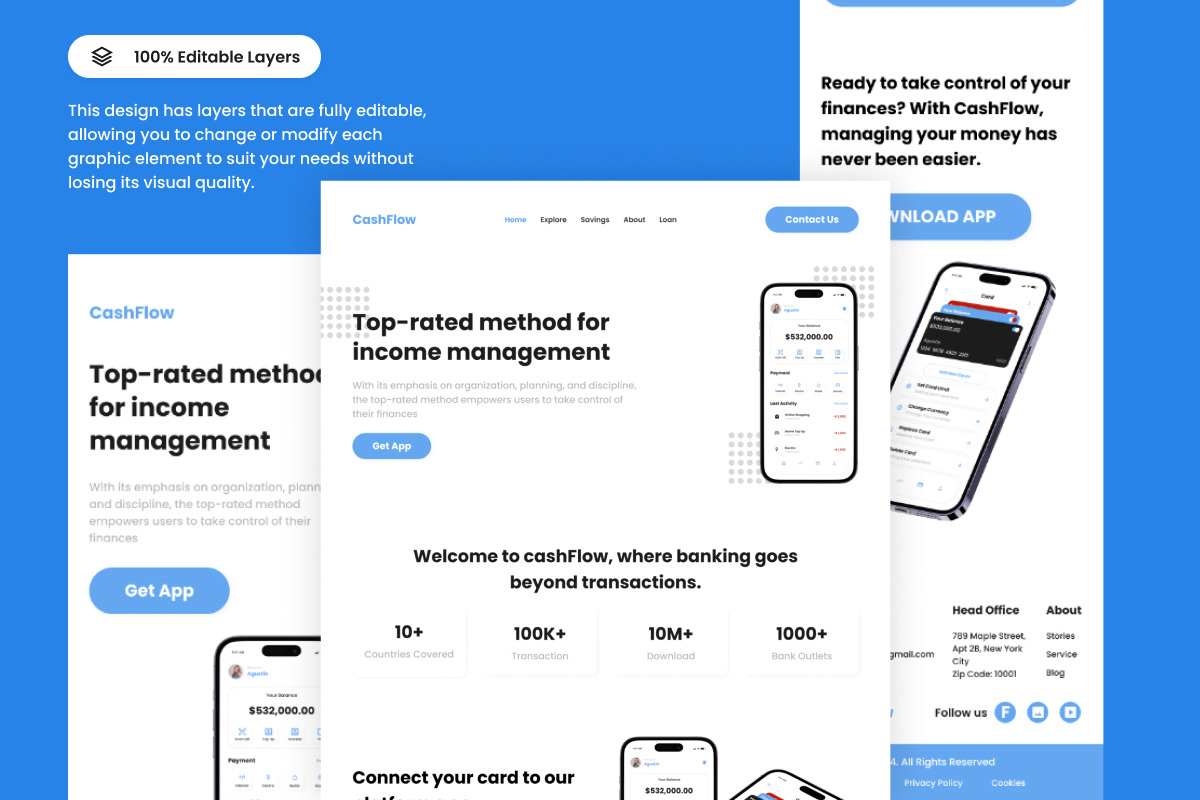 CashFlow - Banking Landing Page V1 CashFlow - Banking Landing Page V1