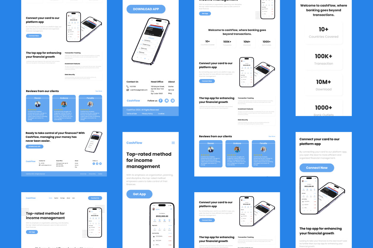 CashFlow - Banking Landing Page V1