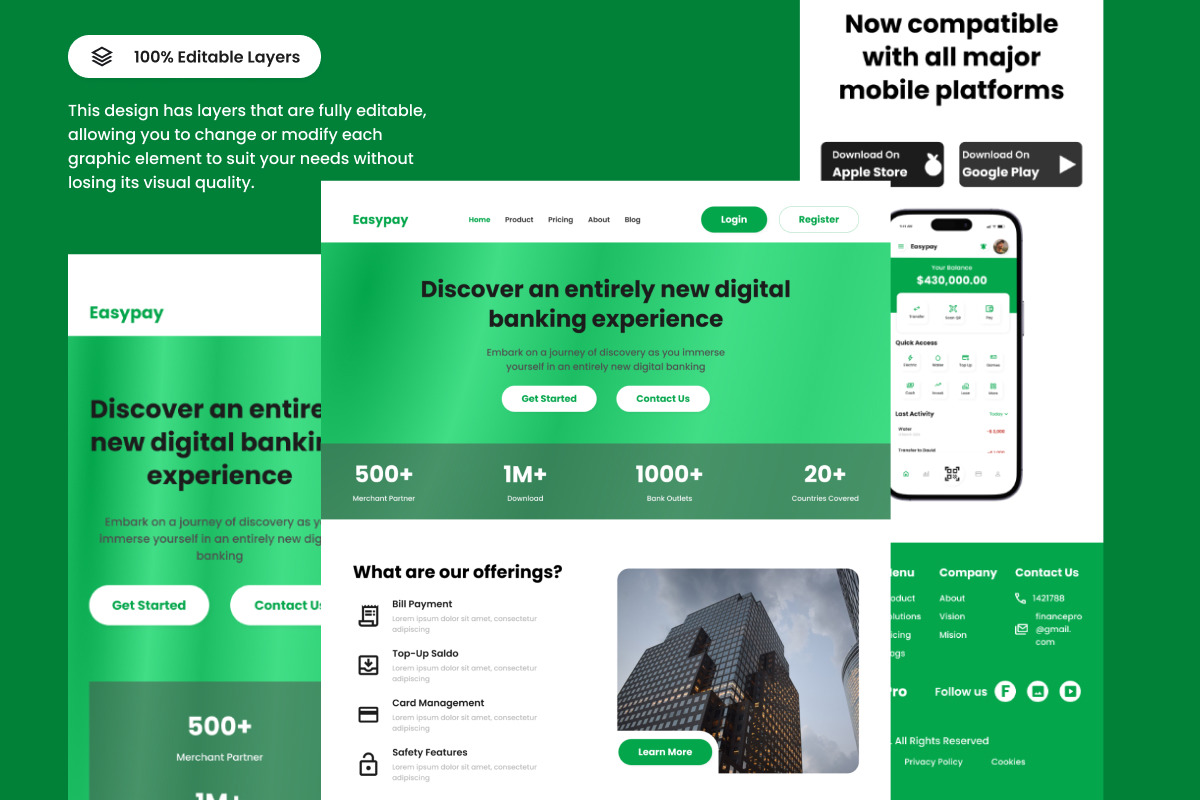 Easypay - Banking Landing Page V1 Easypay - Banking Landing Page V1