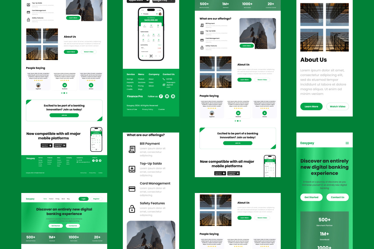 Easypay - Banking Landing Page V1 Easypay - Banking Landing Page V1